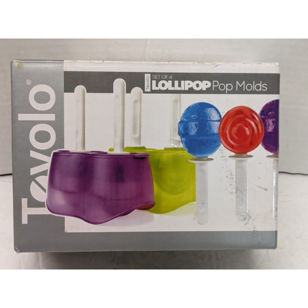 Tovolo Lollipop Pop Molds Frozen Treats Includes 2 Classic 2 Spiral Molds